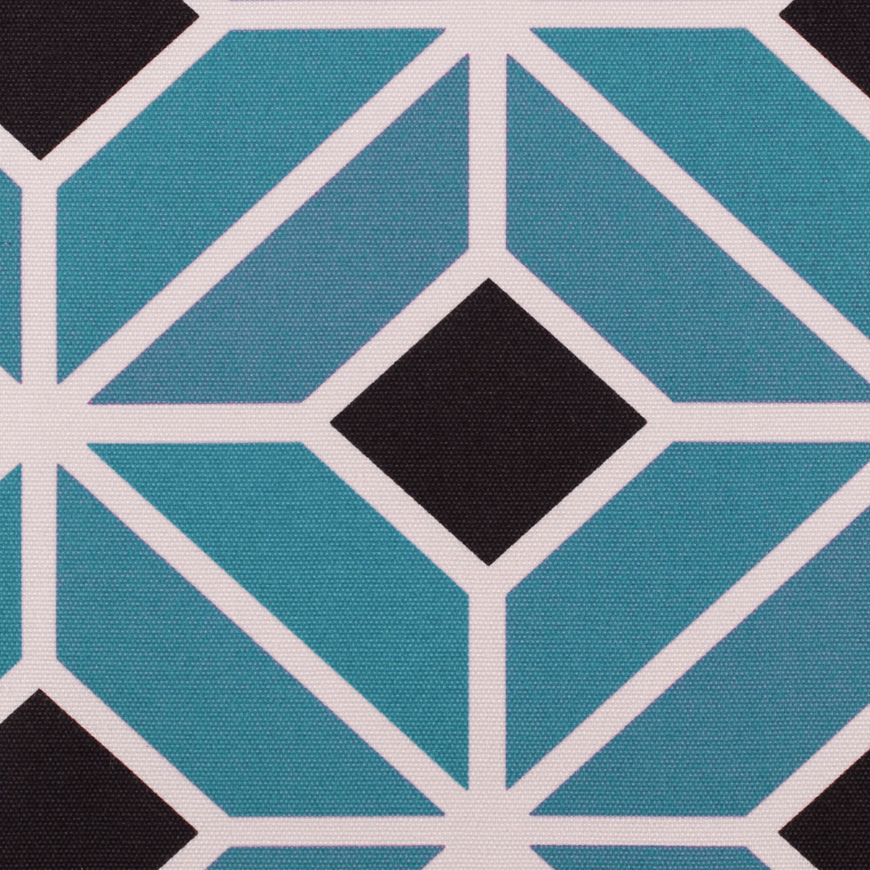 Teal and Black Geometric Geometric Canvas Teal and Black Geometric Geometric Canvas