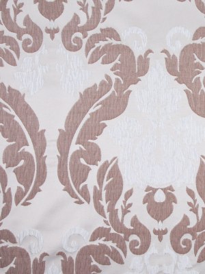 Candlelight Glow Gray/Chocolate/Ice Blue Damask Brocade Candlelight Glow Gray/Chocolate/Ice Blue Damask Brocade
