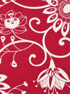 Off-White/Primary Red Floral Canvas Off-White/Primary Red Floral Canvas