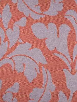 Terracotta/Gray Floral Woven Terracotta/Gray Floral Woven