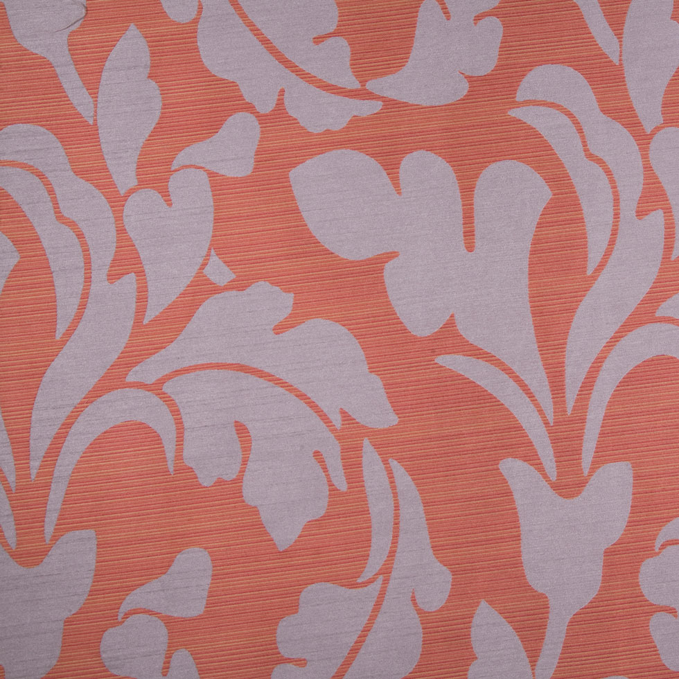 Terracotta/Gray Floral Woven Terracotta/Gray Floral Woven