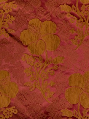 Wine/Terracotta Floral Taffeta Wine/Terracotta Floral Taffeta