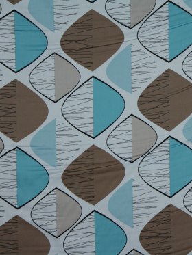 White/Light Teal/Taupe Geometric Prints White/Light Teal/Taupe Geometric Prints