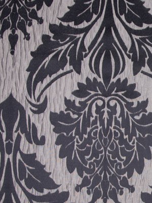 Silver/Black Damask Woven Silver/Black Damask Woven