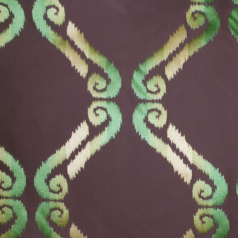 Chocolate/Grass/Citron Swirls Embr & Eyelet Chocolate/Grass/Citron Swirls Embr & Eyelet