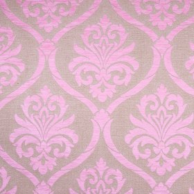 Rose/Beige Damask Chenille Rose/Beige Damask Chenille