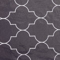 White Geometric Sheer White Geometric Sheer