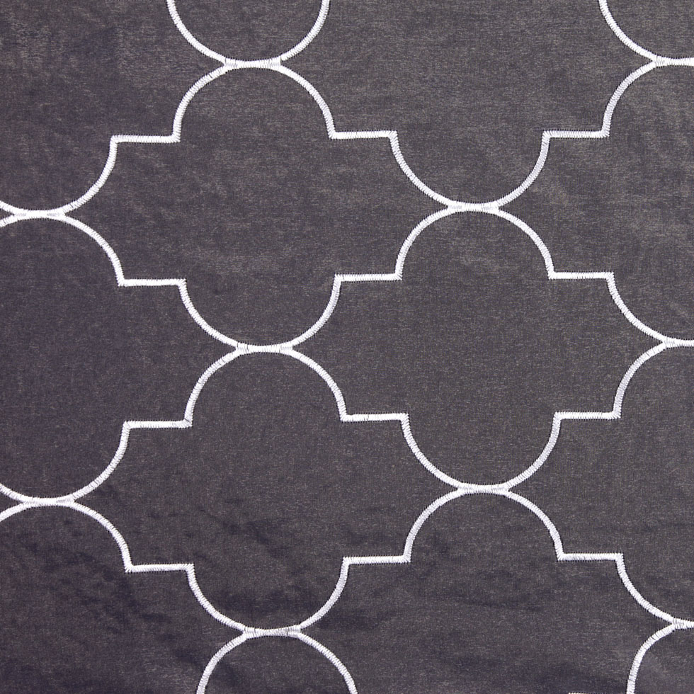 White Geometric Sheer White Geometric Sheer