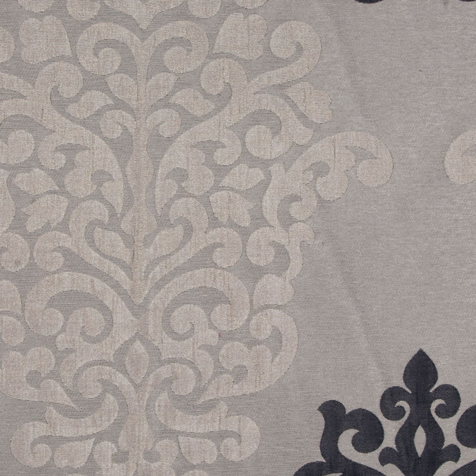 Ivory/Dirty Beige/Charcoal Damask Brocade Ivory/Dirty Beige/Charcoal Damask Brocade