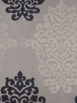 Ivory/Dirty Beige/Charcoal Damask Brocade Ivory/Dirty Beige/Charcoal Damask Brocade