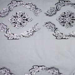 Black/Silver Damask Sheer Black/Silver Damask Sheer