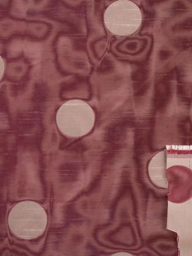 Victorian Gold/Burgundy Polka Dots Shantung /Dupioni Victorian Gold/Burgundy Polka Dots Shantung /Dupioni