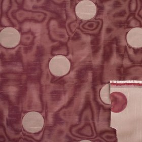 Victorian Gold/Burgundy Polka Dots Shantung /Dupioni Victorian Gold/Burgundy Polka Dots Shantung /Dupioni