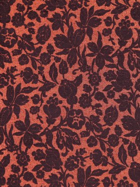 Chocolate/Orange Floral Woven Chocolate/Orange Floral Woven