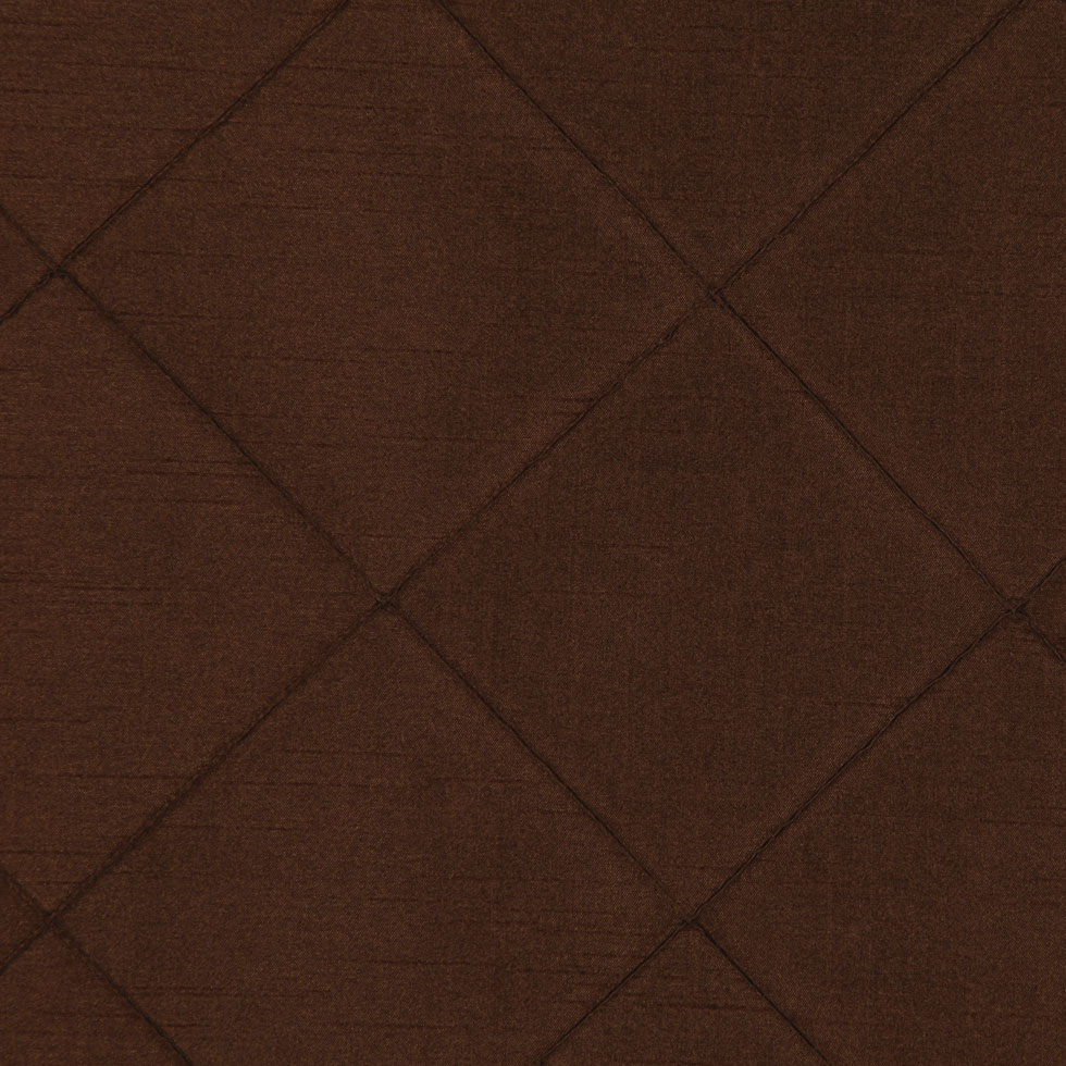 Chocolate Pintucked Shantung /Dupioni Chocolate Pintucked Shantung /Dupioni