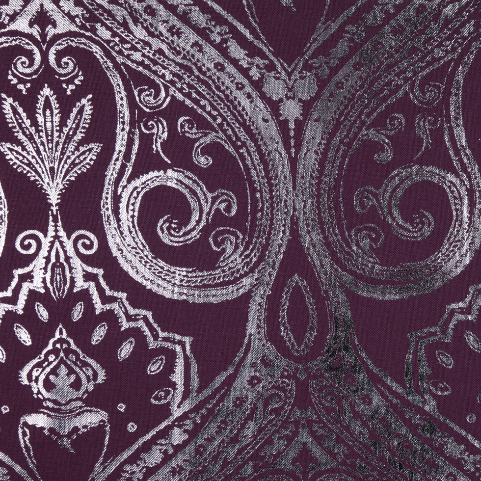 Aubergine Damask Prints Aubergine Damask Prints