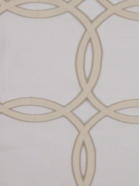 Brown 40354 Geometric Sheer Brown 40354 Geometric Sheer