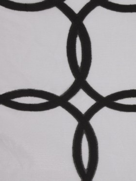 Black 40350 Geometric Sheer Black 40350 Geometric Sheer