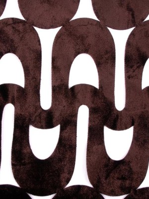 Chocolate Lazer Cut Velvet Chocolate Lazer Cut Velvet