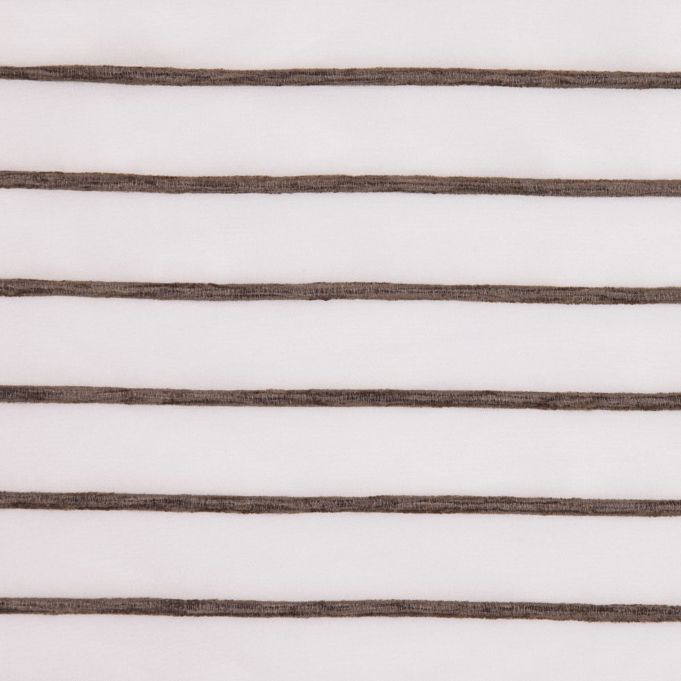 Ivory/Chocolate Stripes Striped Sheer Ivory/Chocolate Stripes Striped Sheer