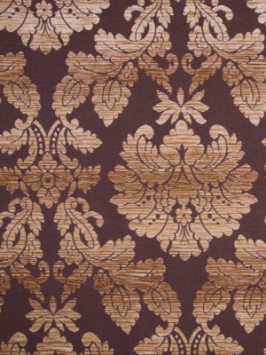 Chocolate/Tan Damask Chenille Chocolate/Tan Damask Chenille