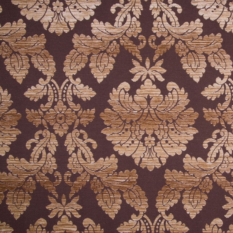 Chocolate/Tan Damask Chenille Chocolate/Tan Damask Chenille