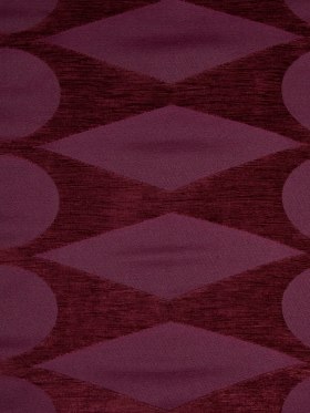 Burgundy Geometric Chenille Burgundy Geometric Chenille