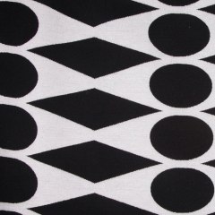 White/Black Geometric Chenille White/Black Geometric Chenille