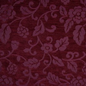 Burgundy Floral Chenille Burgundy Floral Chenille
