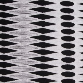White/Black Geometric Chenille White/Black Geometric Chenille
