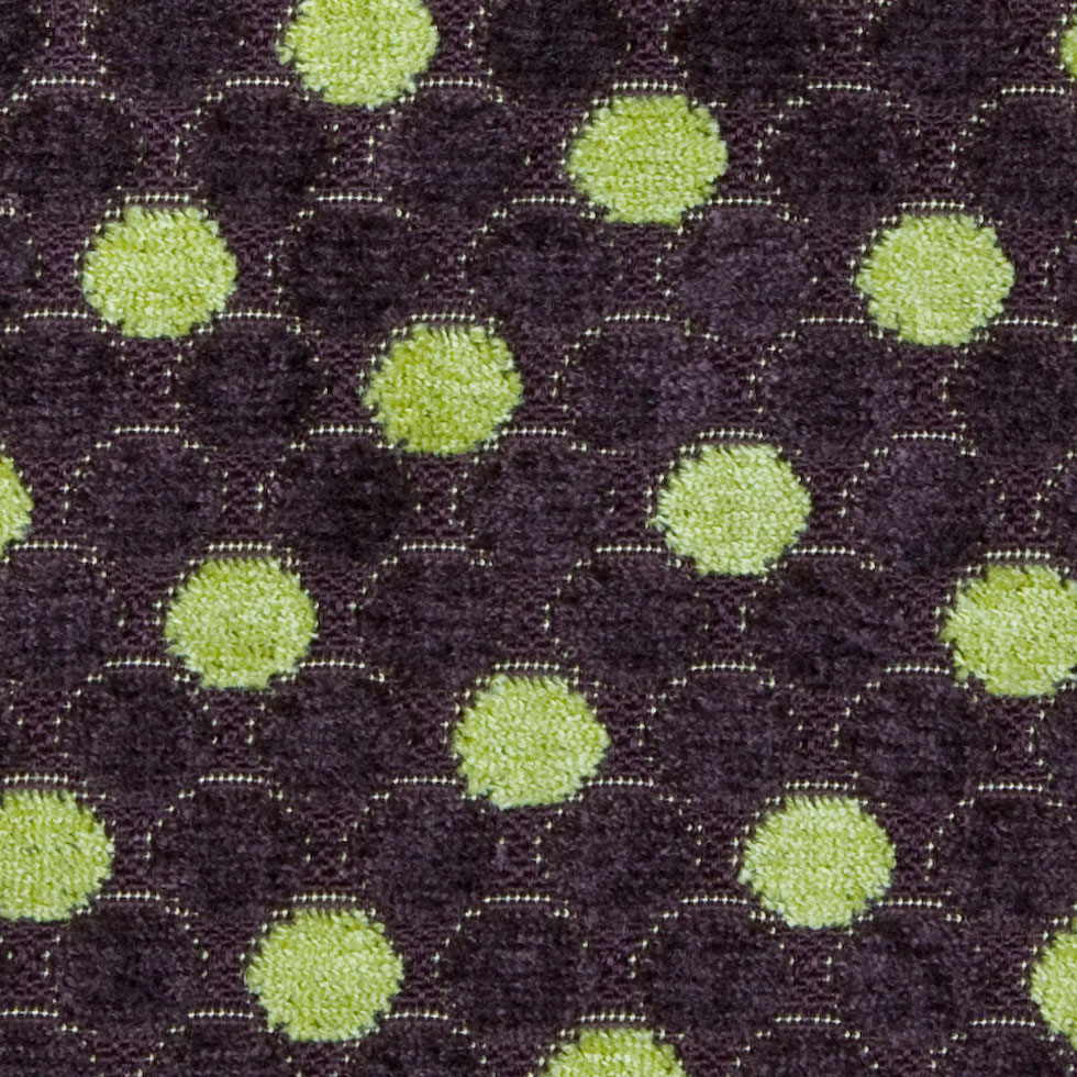 Mulberry/Citron Polka Dots Chenille Mulberry/Citron Polka Dots Chenille