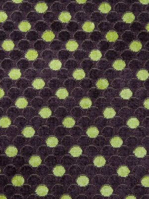 Mulberry/Citron Polka Dots Chenille Mulberry/Citron Polka Dots Chenille