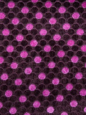 Chocolate/Liz Berry Polka Dots Chenille Chocolate/Liz Berry Polka Dots Chenille