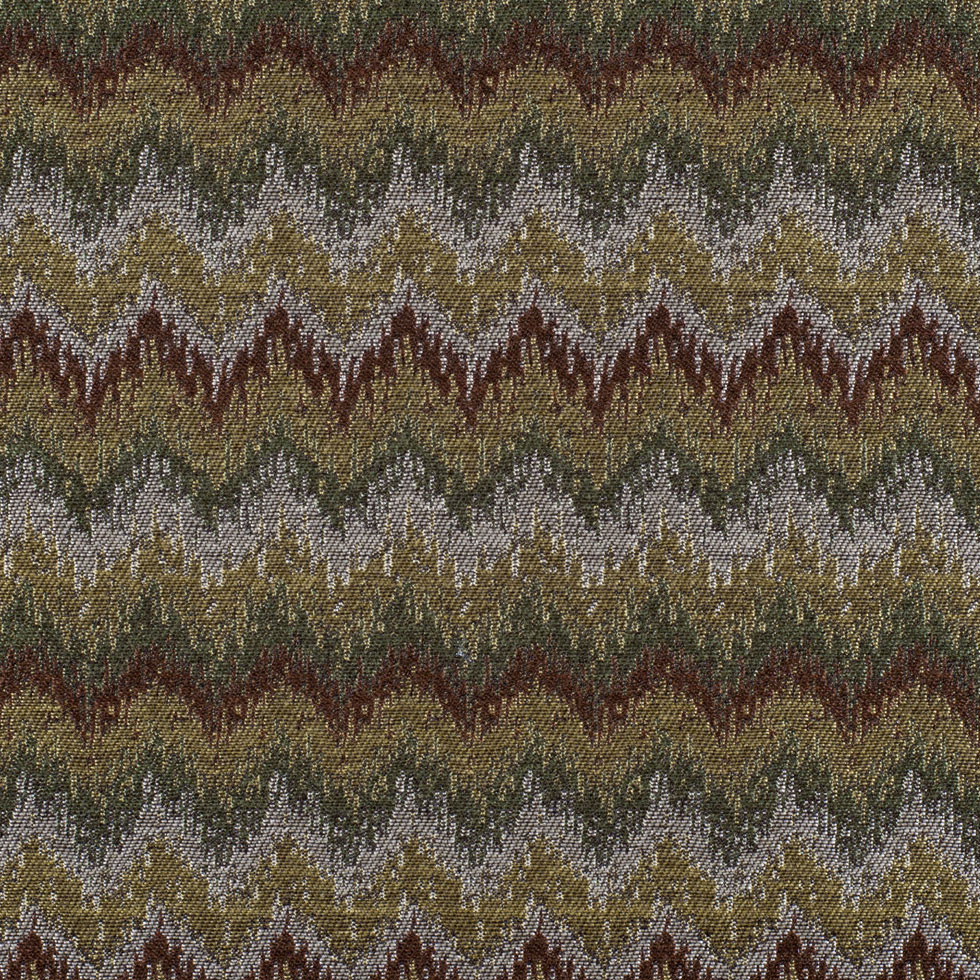 Chocolate/Black-Brown/Moss/Ivory/Victorian Gold Zig Zag Woven Chocolate/Black-Brown/Moss/Ivory/Victorian Gold Zig Zag Woven