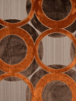 Chocolate/Pumpkin Geometric Chenille Chocolate/Pumpkin Geometric Chenille