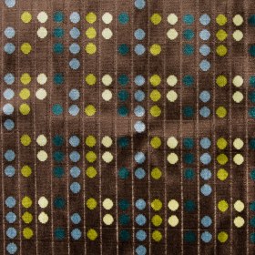 Brown/Blue Polka Dots Chenille Brown/Blue Polka Dots Chenille