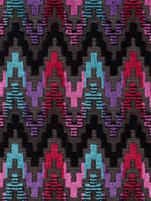 Zwart/Multi 6489 Ikat Velvet Zwart/Multi 6489 Ikat Velvet