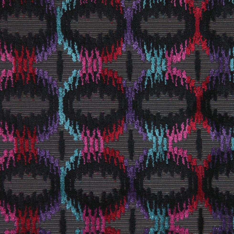 Zwart/Multi 6489 Geometric Velvet Zwart/Multi 6489 Geometric Velvet