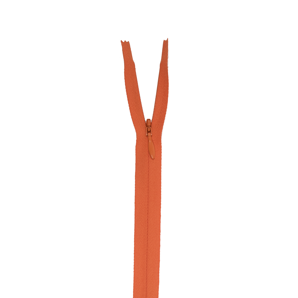 Invisible Zipper 24″ by YKK – 849 Flame Orange Invisible Zipper 24″ by YKK – 849 Flame Orange