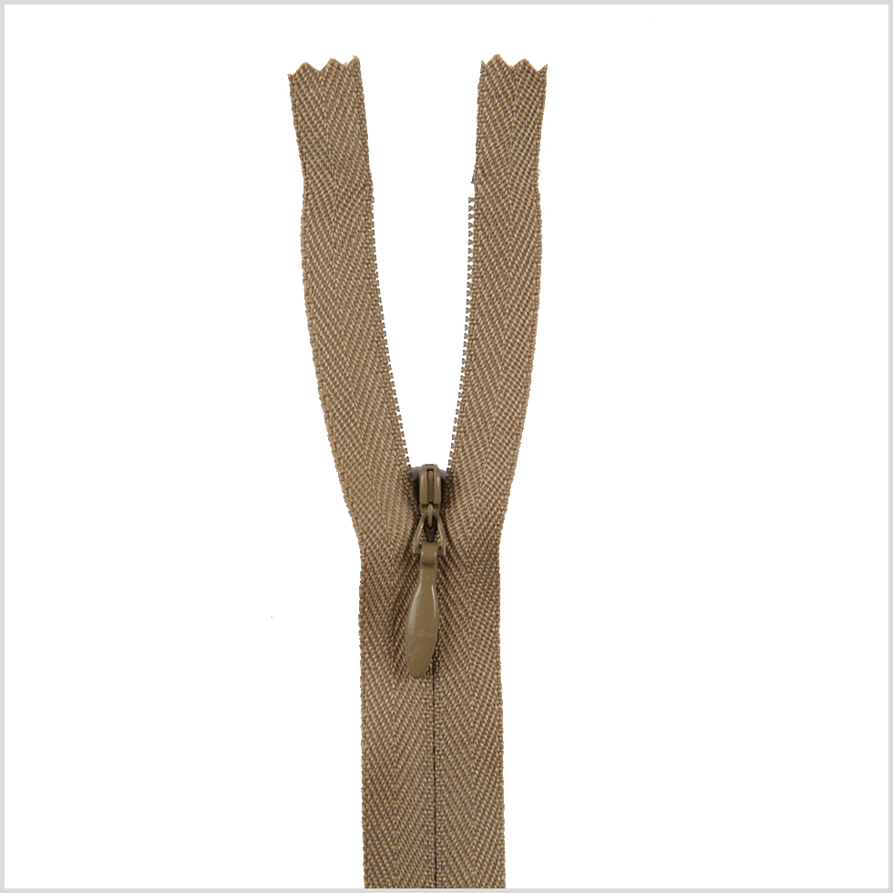 Invisible Zipper 24″ by YKK – 896 Dark Khaki Invisible Zipper 24″ by YKK – 896 Dark Khaki