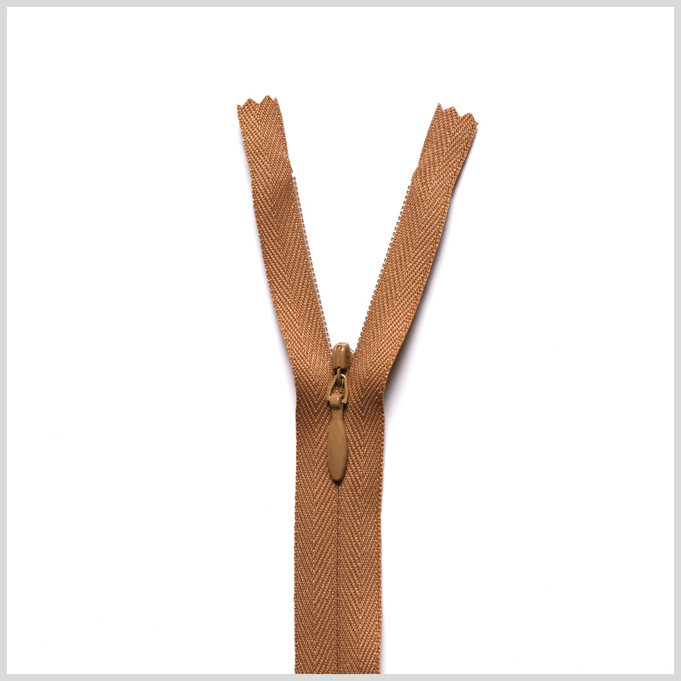 Invisible Zipper 9″ by YKK – 508 Dark Camel Invisible Zipper 9″ by YKK – 508 Dark Camel