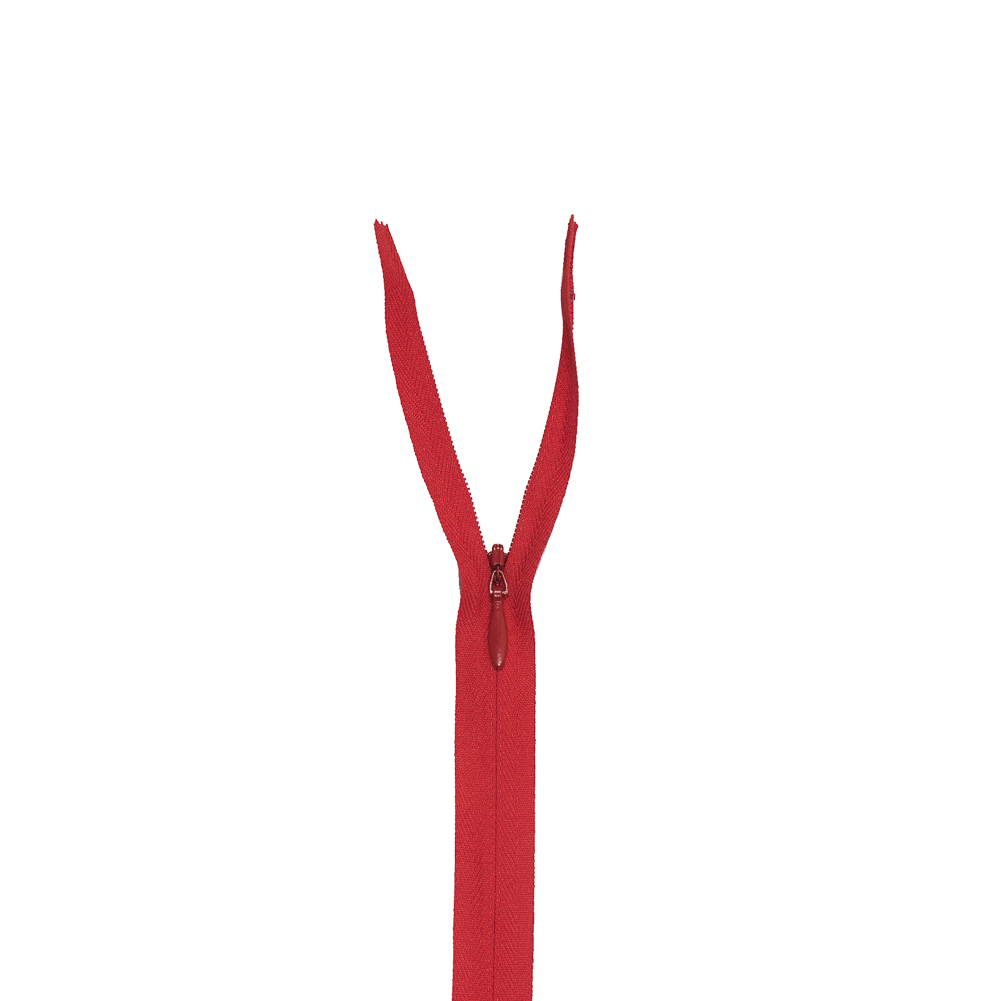 Invisible Zipper 9″ by YKK – 820 Bright Red Invisible Zipper 9″ by YKK – 820 Bright Red