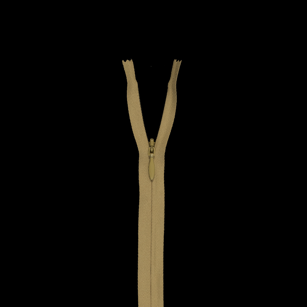 Invisible Zipper 9″ by YKK – 845 Oil Yellow Invisible Zipper 9″ by YKK – 845 Oil Yellow