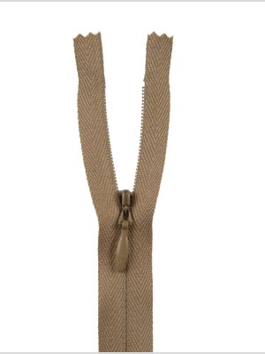 Invisible Zipper 9″ by YKK – 896 Dark Khaki Invisible Zipper 9″ by YKK – 896 Dark Khaki