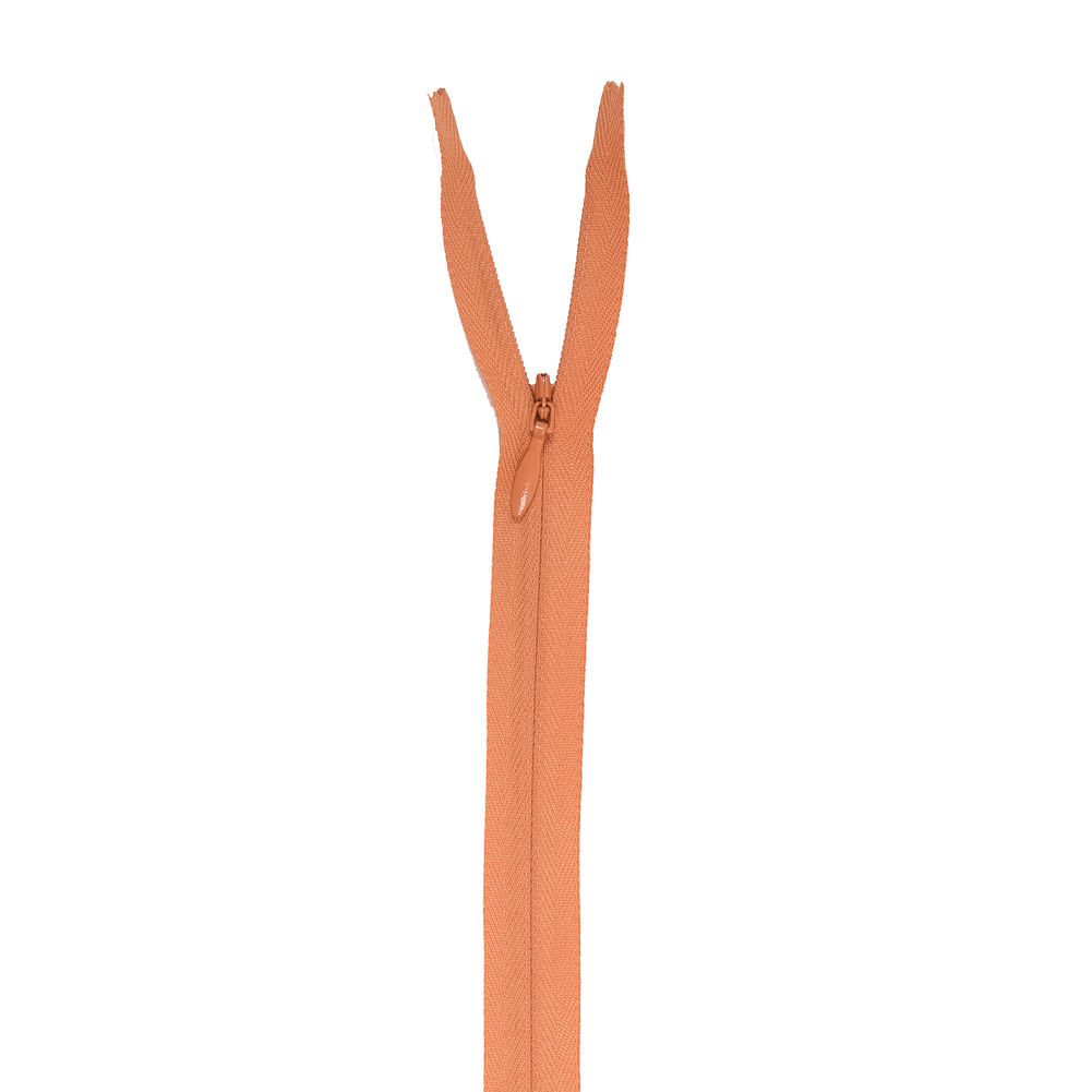 Invisible Zipper 9″ by YKK – 043 Apricot Orange Invisible Zipper 9″ by YKK – 043 Apricot Orange