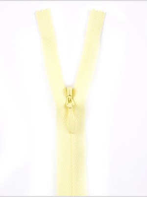 Invisible Zipper 9″ by YKK – 054 Pale Yellow Invisible Zipper 9″ by YKK – 054 Pale Yellow