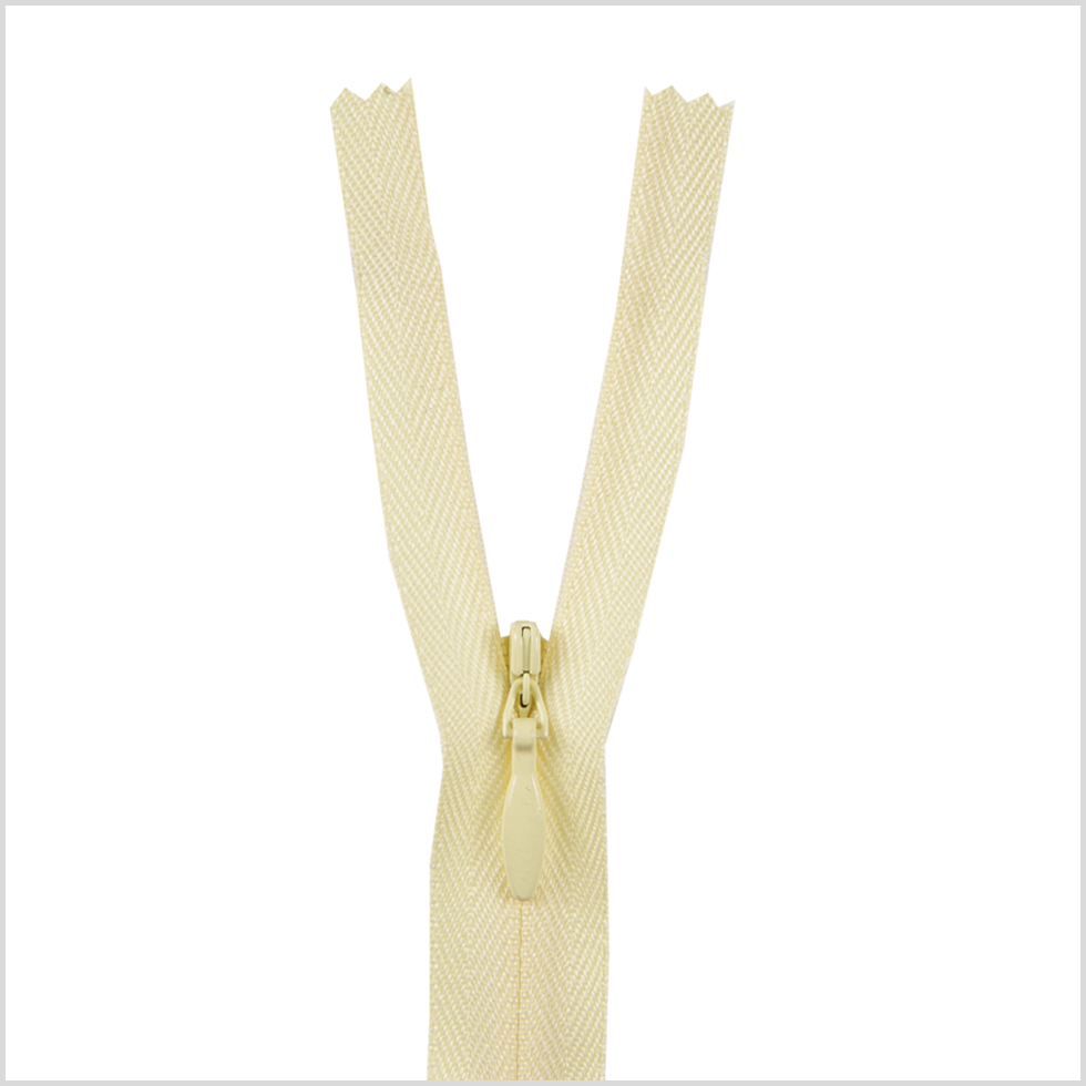 Invisible Zipper 9″ by YKK – 345 Icy Yellow Invisible Zipper 9″ by YKK – 345 Icy Yellow