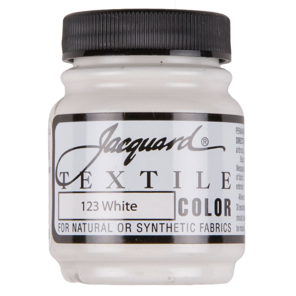 Jacquard Textile Color Fabric Paint – 123 White Jacquard Textile Color Fabric Paint – 123 White