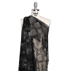 Metallic Raschel Lace Panel with Finished Edges – Black and Silver Sun Ray Ogees Metallic Raschel Lace Panel with Finished Edges – Black and Silver Sun Ray Ogees