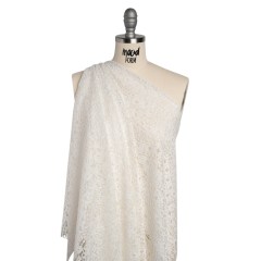 Corded Lace Panel with Finished Edges – Ivory Floral Waves Corded Lace Panel with Finished Edges – Ivory Floral Waves